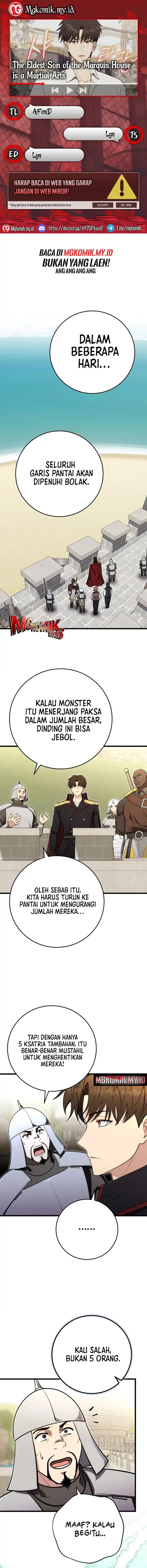 The Eldest Son of the Marquis House is a Martial Artist Chapter 30 Bahasa Indonesia