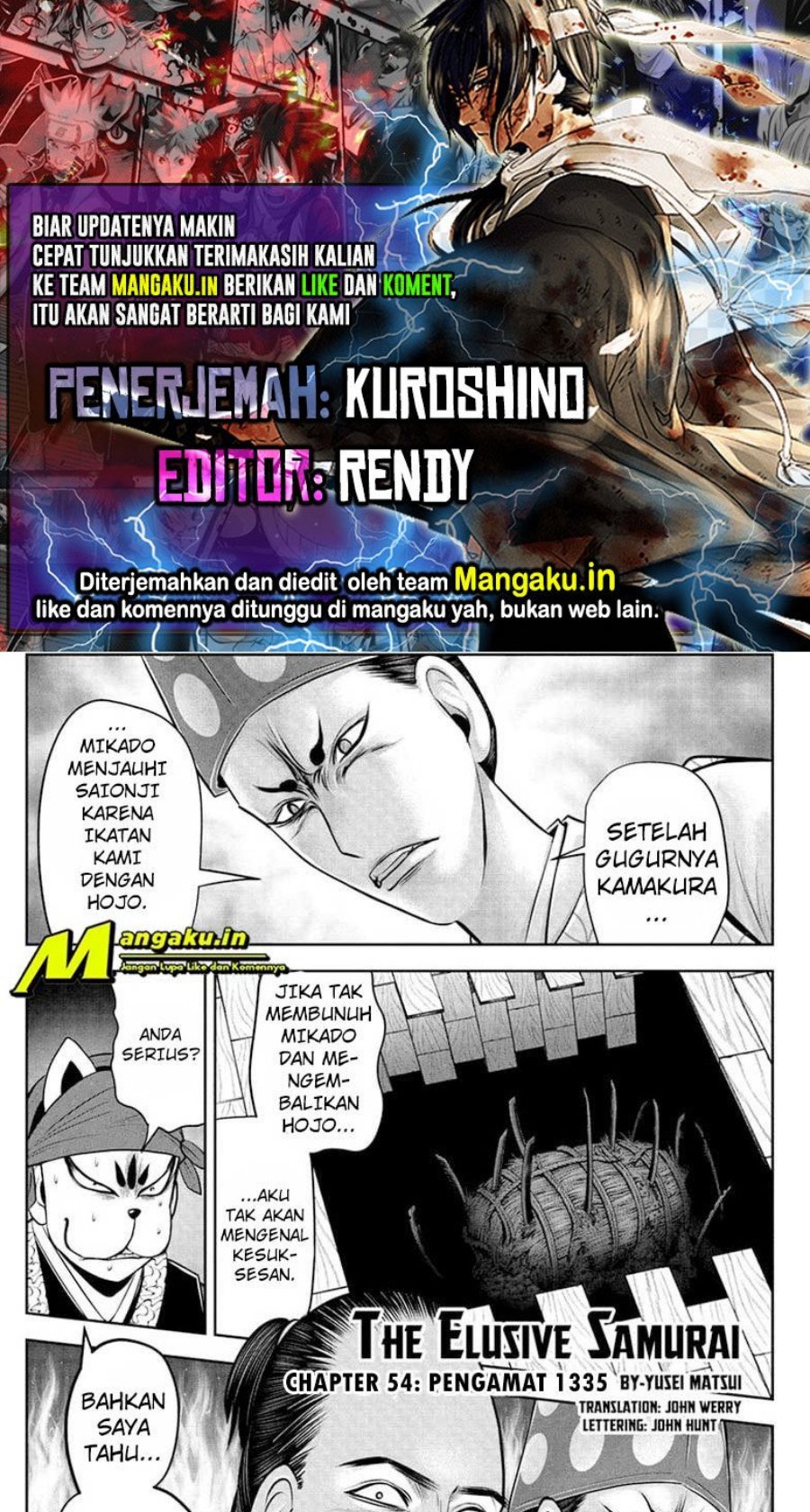 The Elusive Samurai Chapter 54 Bahasa Indonesia