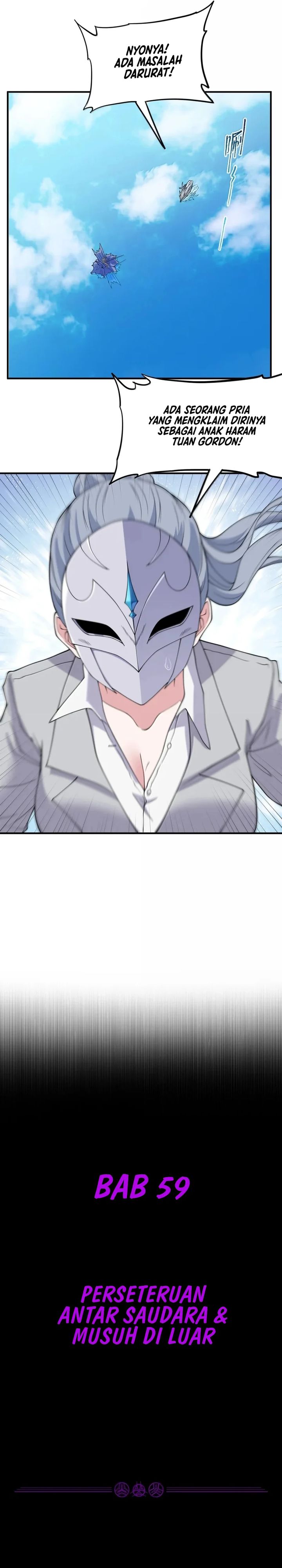 The Evil Alchemist Can’t Handle His Own Experiment Chapter 59 Bahasa Indonesia