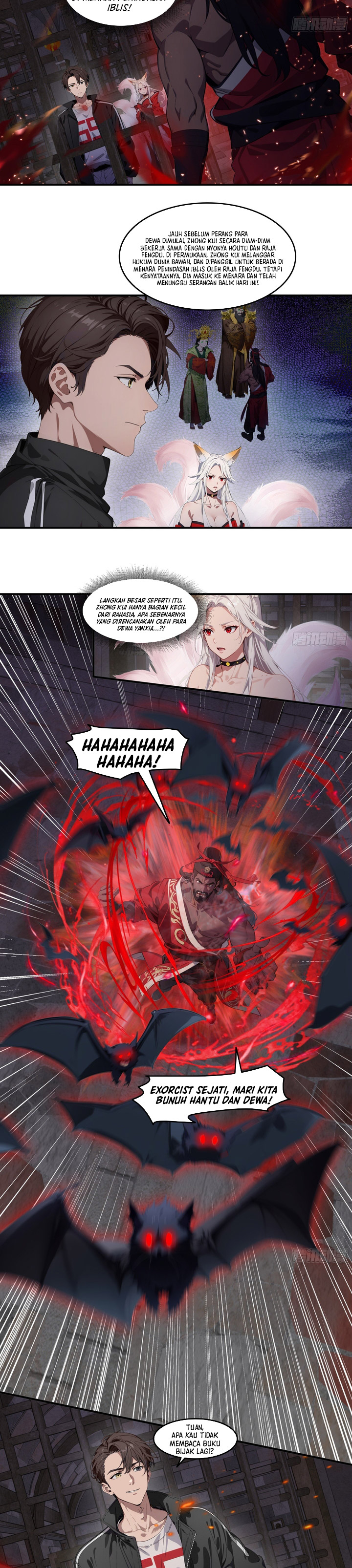 The Evil God Descends, I Own Great Hell Chapter 91 Bahasa Indonesia