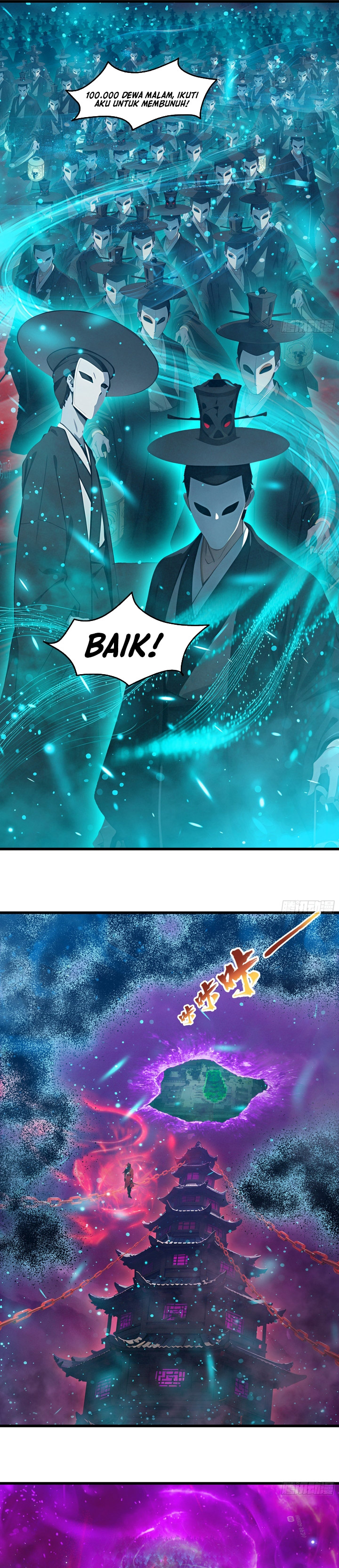 The Evil God Descends, I Own Great Hell chapter 92