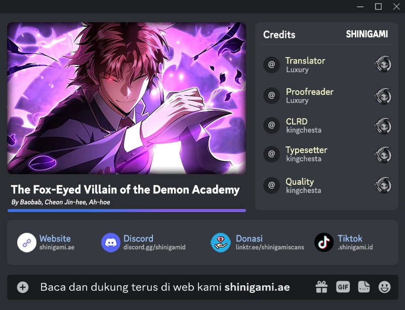 The Fox-Eyed Villain Of The Demon Academy chapter 58