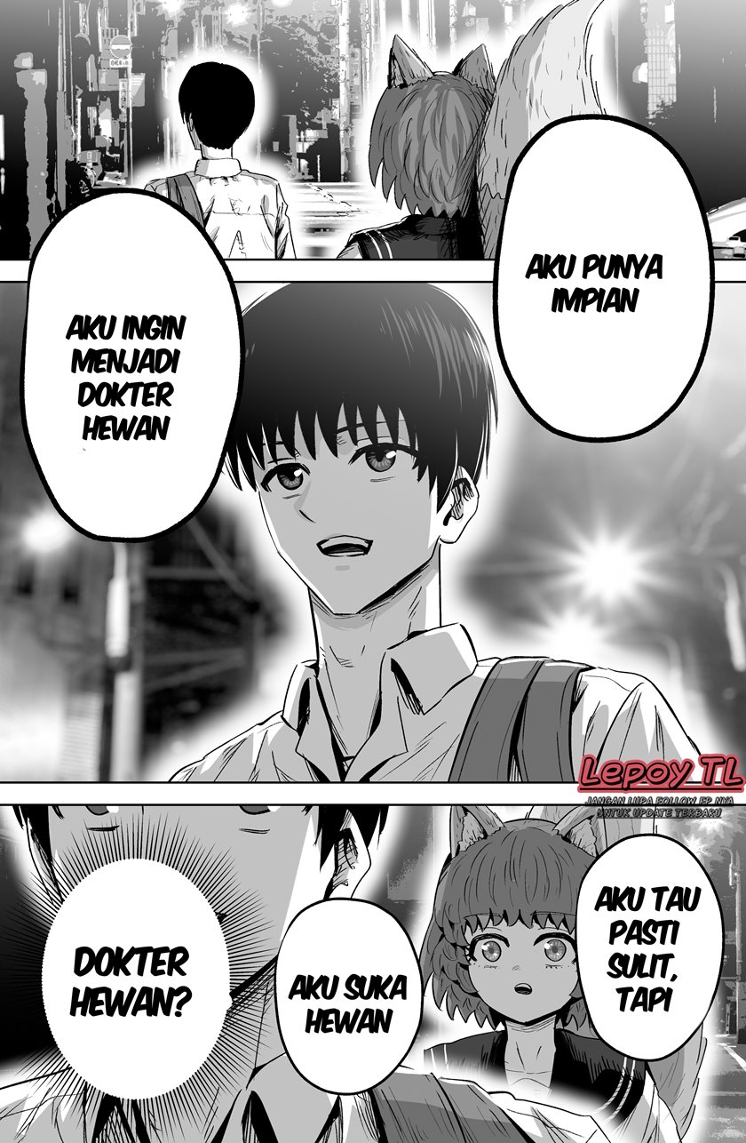 The Fox Girl Who Wants to Get Chummy With the Human Boy She Likes Chapter 12 Bahasa Indonesia