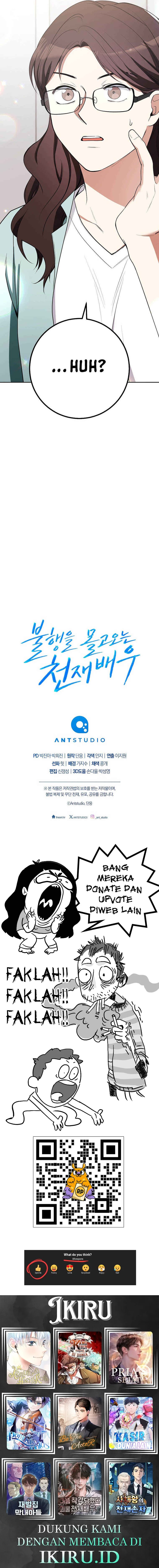 The Genius Actor Who Brings Misfortune Chapter 19 Bahasa Indonesia