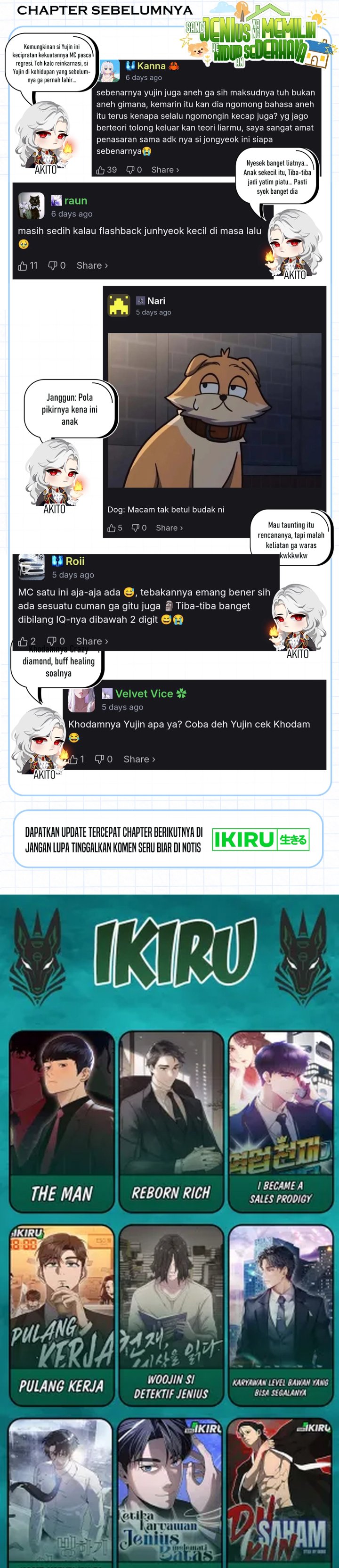 The Genius Decided to Live an Ordinary Life Chapter 52 Bahasa Indonesia