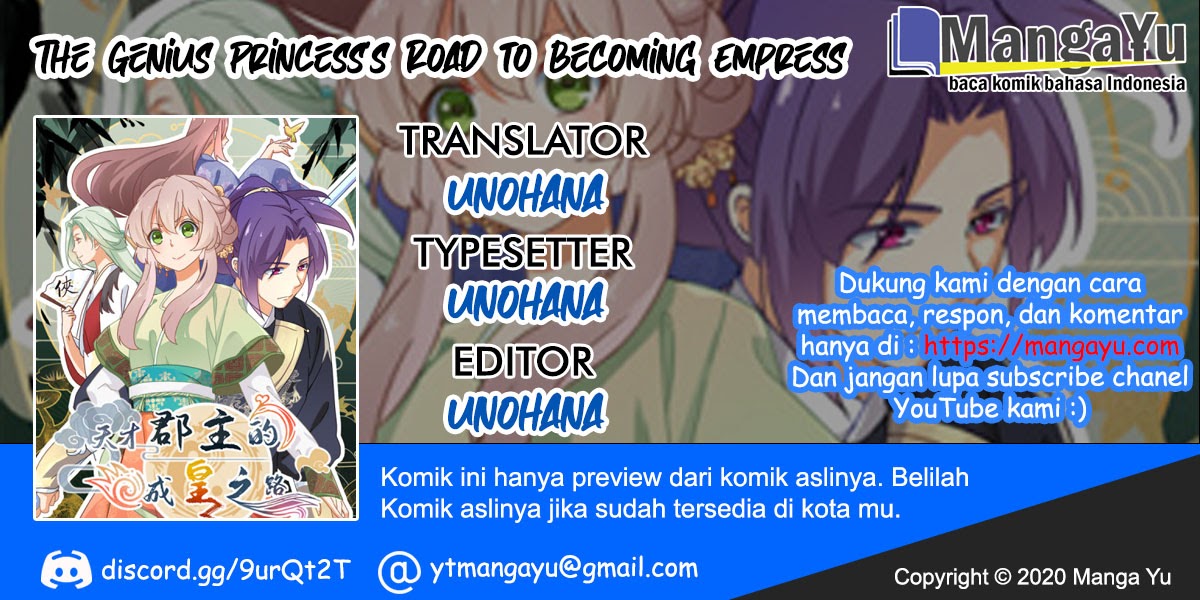 The Genius Princess’s Road to Becoming Empress Chapter 18 Bahasa Indonesia