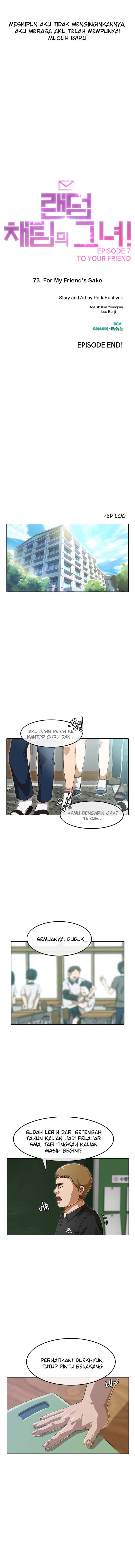 The Girl From Random Chatting! Chapter 73 Bahasa Indonesia