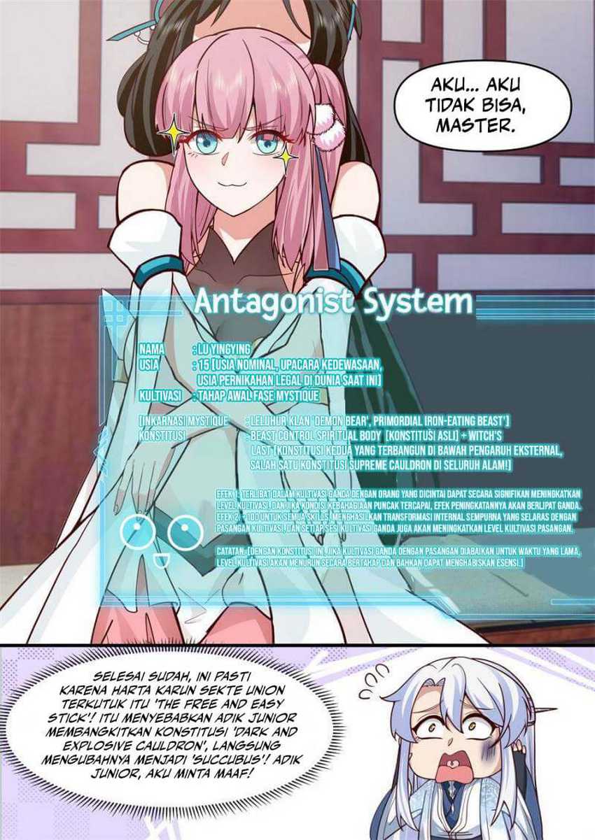 The Great Villain Senior Brother and All of His Yandere Junior Sisters Chapter 147 Bahasa Indonesia