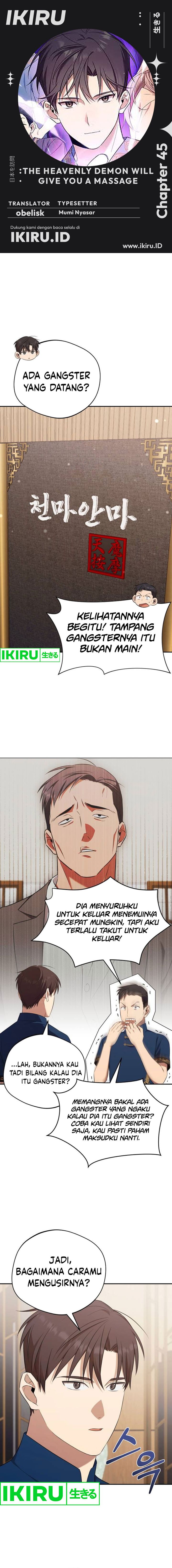 The Heavenly Demon Will Give You a Massage Chapter 45 Bahasa Indonesia