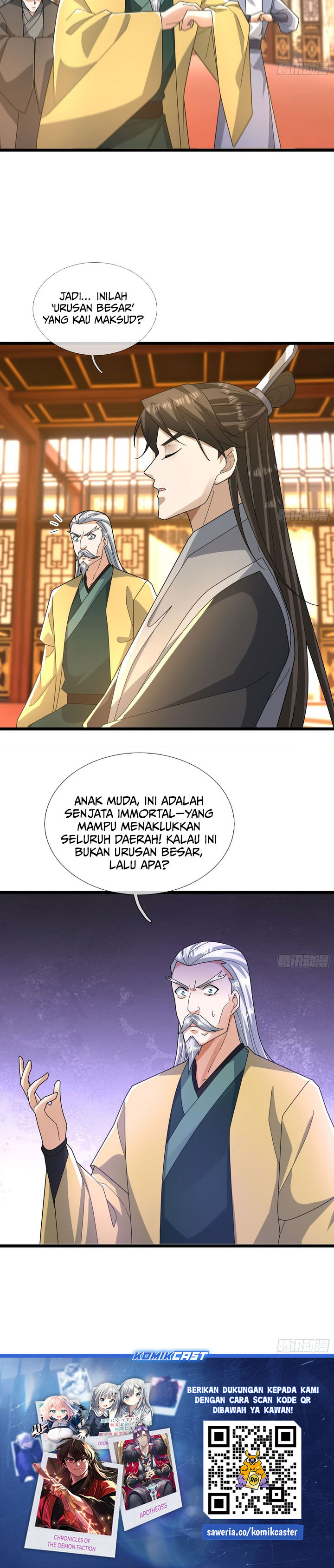 The Immortal as a Slave, the God as a Servant, the Emperor’s Watchdog Chapter 40 Bahasa Indonesia