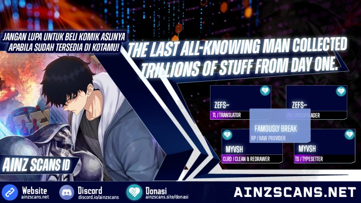 The Last All-Knowing Man Collected Trillions of Stuff from Day One chapter 1