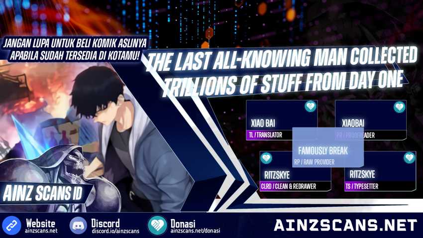 The Last All-Knowing Man Collected Trillions of Stuff from Day One Chapter 29 Bahasa Indonesia