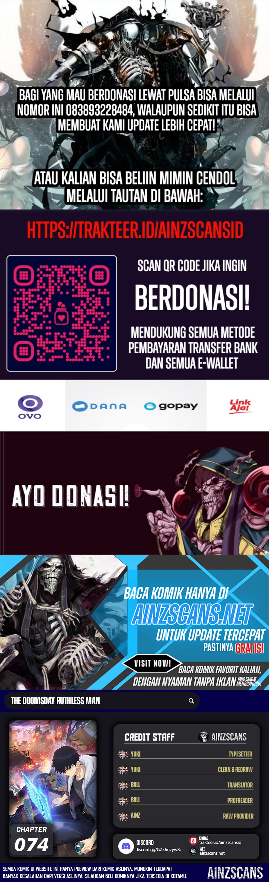 The Last All-Knowing Man Collected Trillions of Stuff from Day One Chapter 74 Bahasa Indonesia