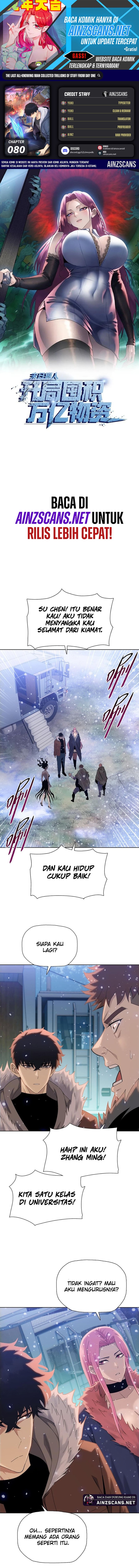 The Last All-Knowing Man Collected Trillions of Stuff from Day One chapter 80