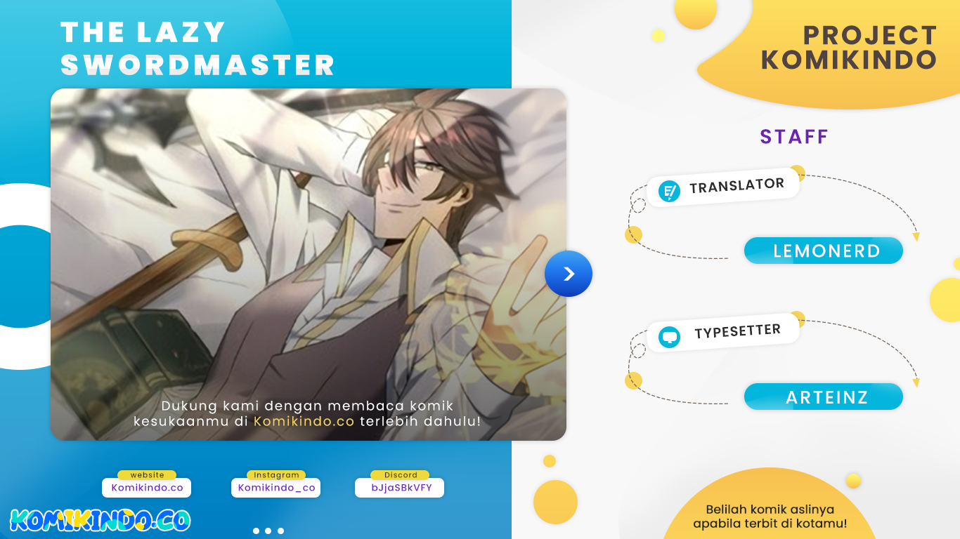 The Lazy Swordmaster Chapter 64 Bahasa Indonesia