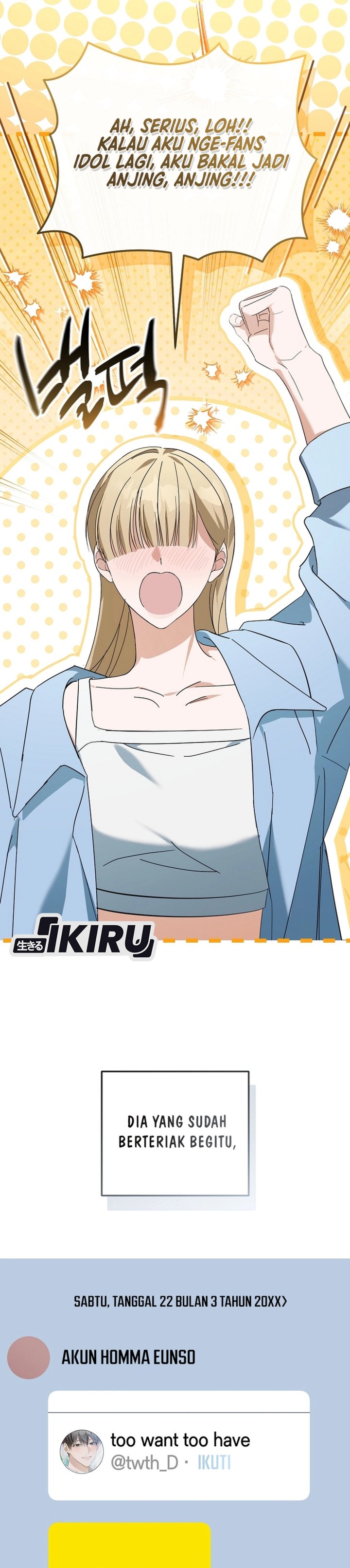 The Lucky Plan of an Idol in His Second Life Chapter 22 Bahasa Indonesia