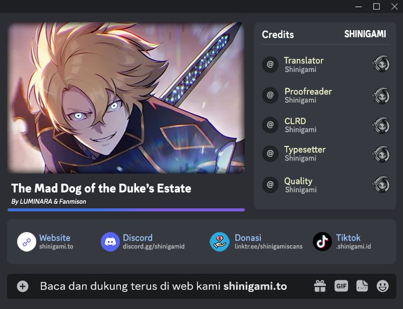 The Mad Dog Of The Duke’s Estate chapter 1