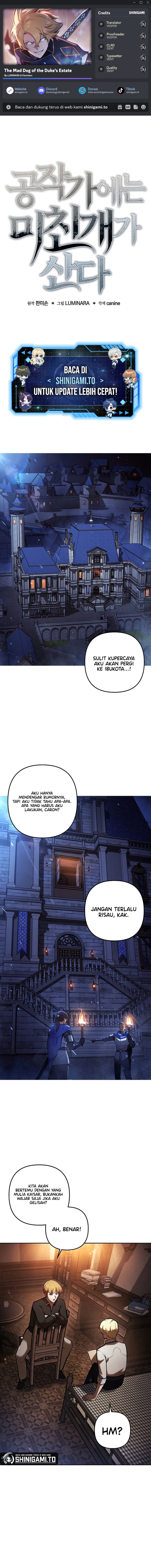The Mad Dog Of The Duke’s Estate Chapter 14 Bahasa Indonesia