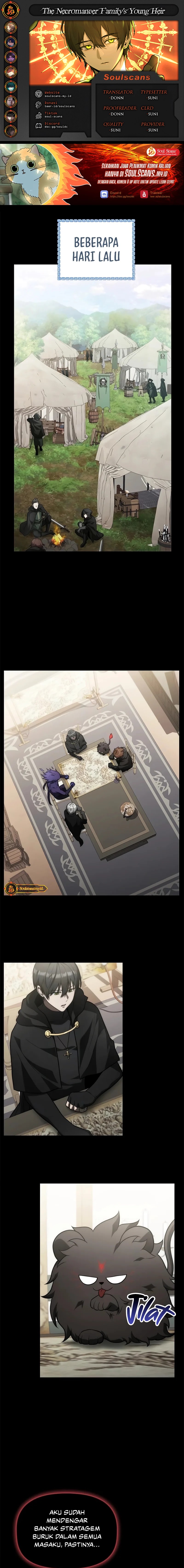 The Necromancer Family’s Young Heir Chapter 19 Bahasa Indonesia