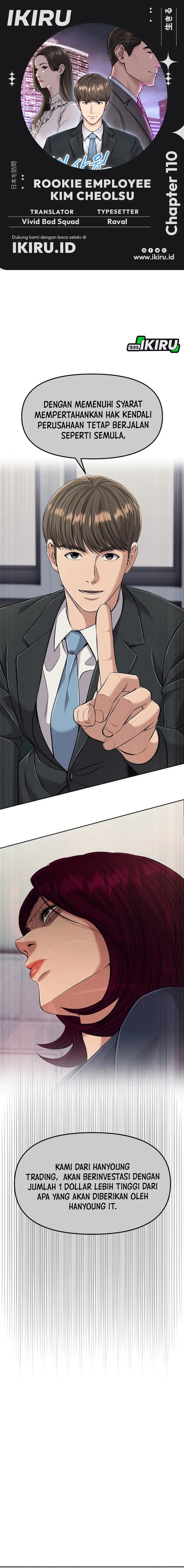 The New Employee Kim Chul-Soo Chapter 110 Bahasa Indonesia