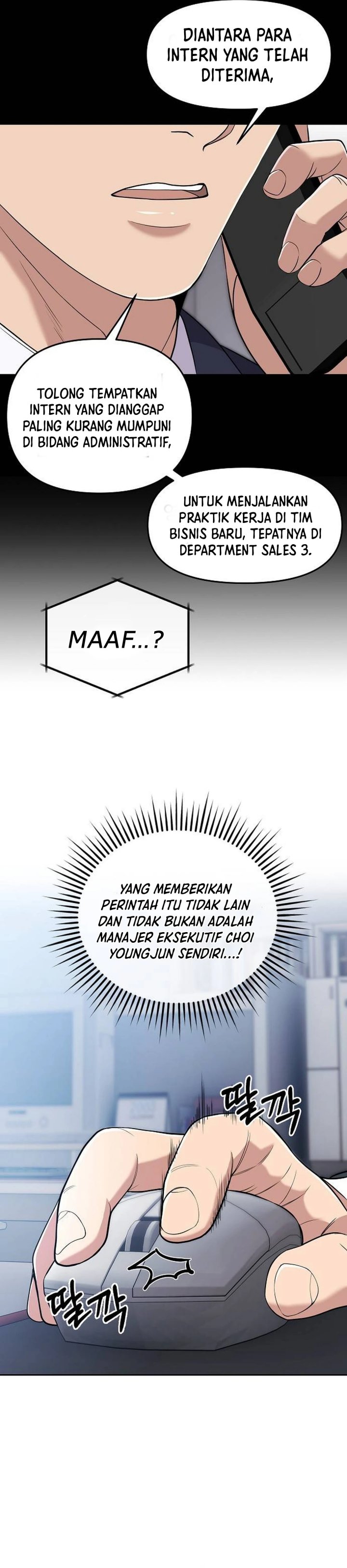 The New Employee Kim Chul-Soo Chapter 114 Bahasa Indonesia