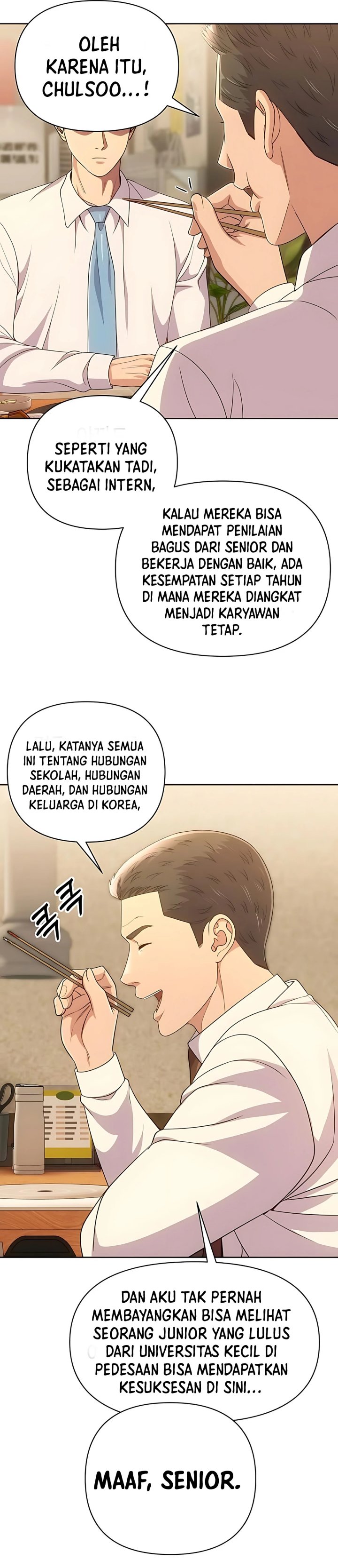 The New Employee Kim Chul-Soo Chapter 116 Bahasa Indonesia
