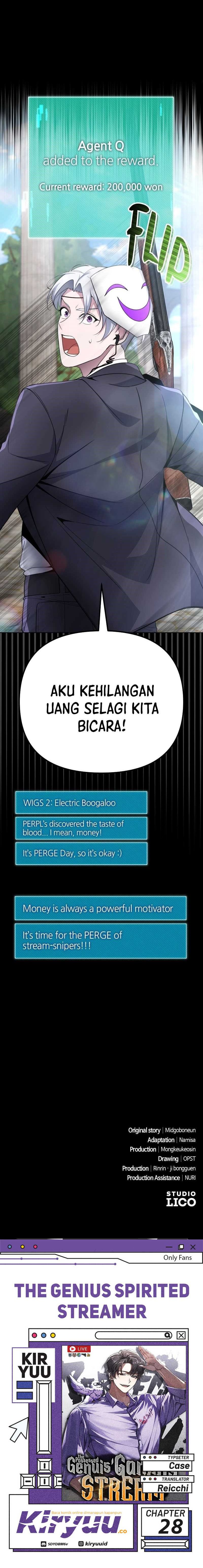 The Possessed Genius Gaming Stream Chapter 28 Bahasa Indonesia