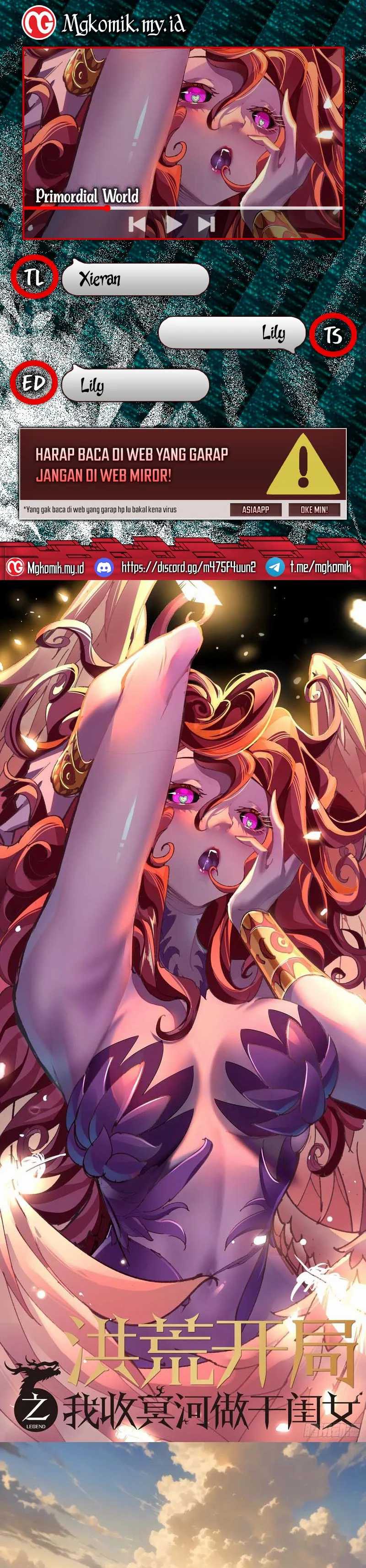 The Primordial World: Starting by Taking the Minghe as My Adopted Stepdaughter Chapter 34 Bahasa Indonesia