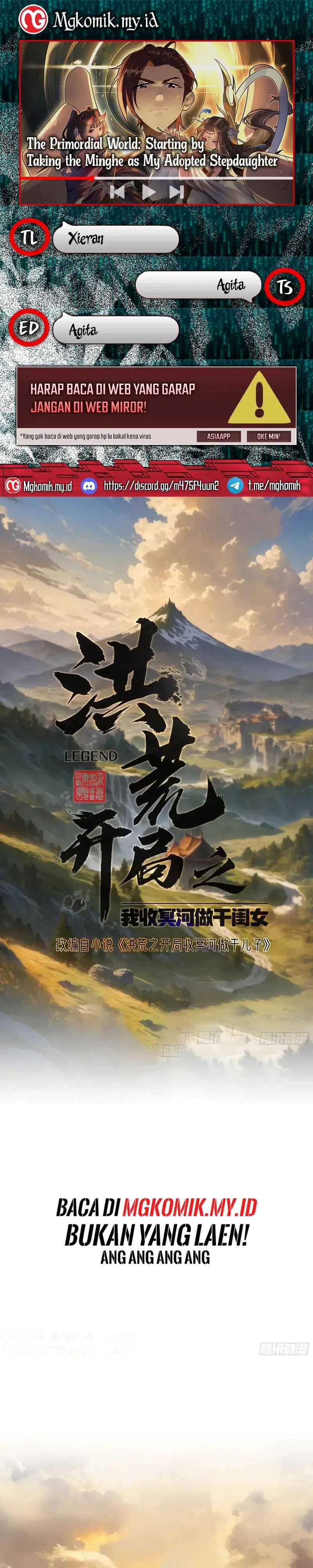 The Primordial World: Starting by Taking the Minghe as My Adopted Stepdaughter Chapter 43 Bahasa Indonesia