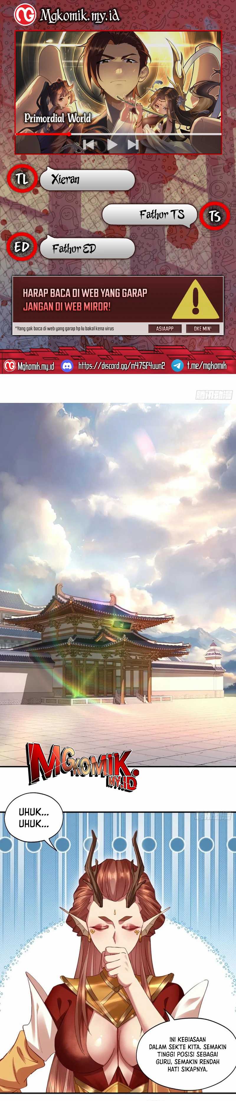 The Primordial World: Starting by Taking the Minghe as My Adopted Stepdaughter Chapter 46 Bahasa Indonesia