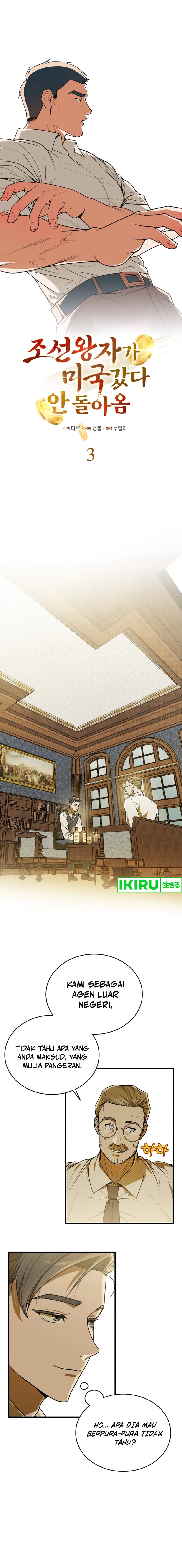 The Prince of Joseon: A One-Way Journey to America Chapter 03 Bahasa Indonesia