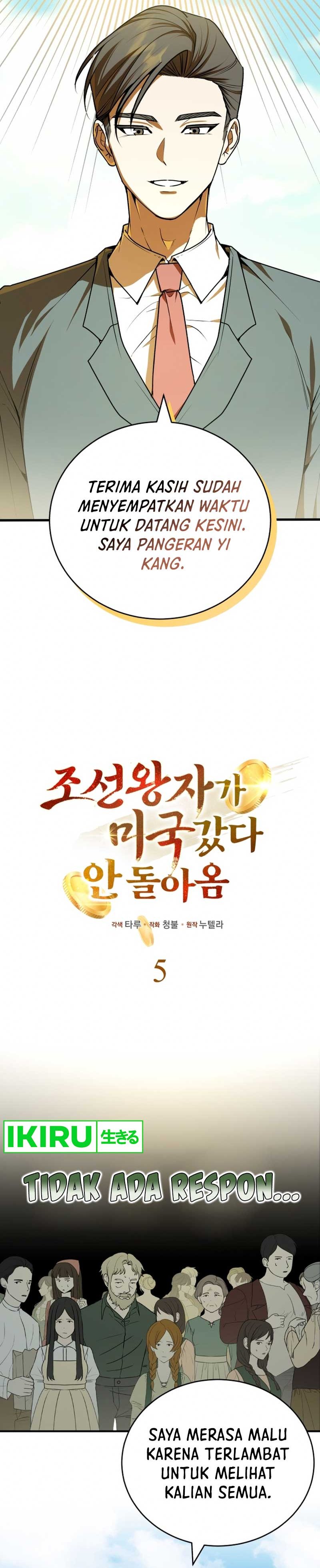 The Prince of Joseon: A One-Way Journey to America Chapter 05 Bahasa Indonesia