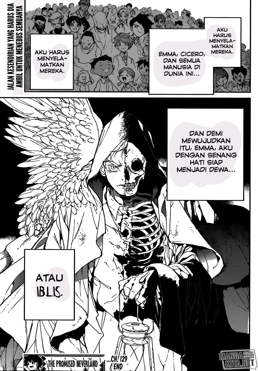 The Promised Neverland Chapter 129 Bahasa Indonesia