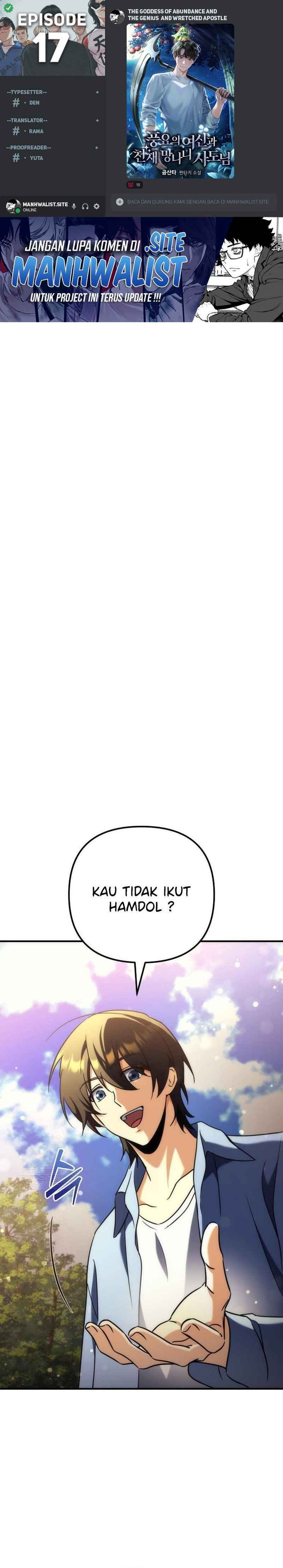 The Rebellious Apostle of the Harvest Goddess Chapter 17 Bahasa Indonesia