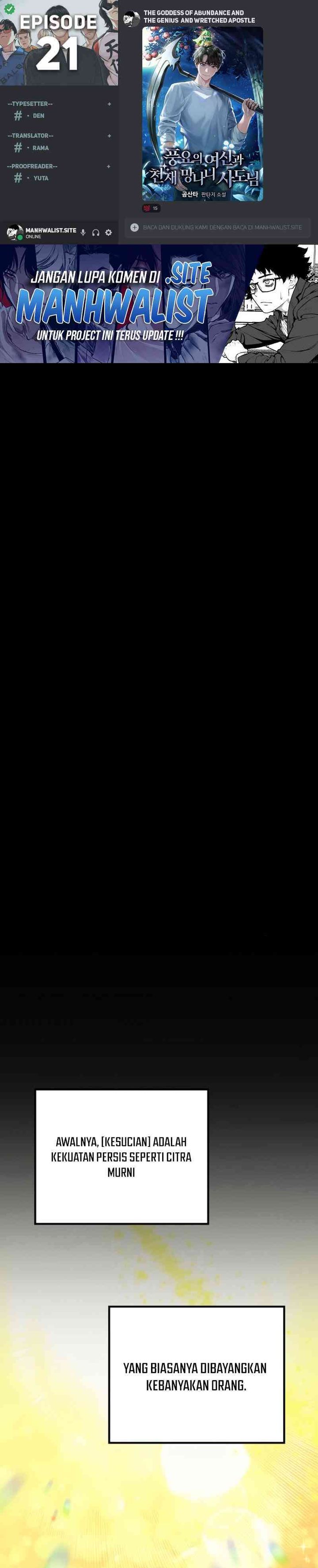 The Rebellious Apostle of the Harvest Goddess Chapter 21 Bahasa Indonesia