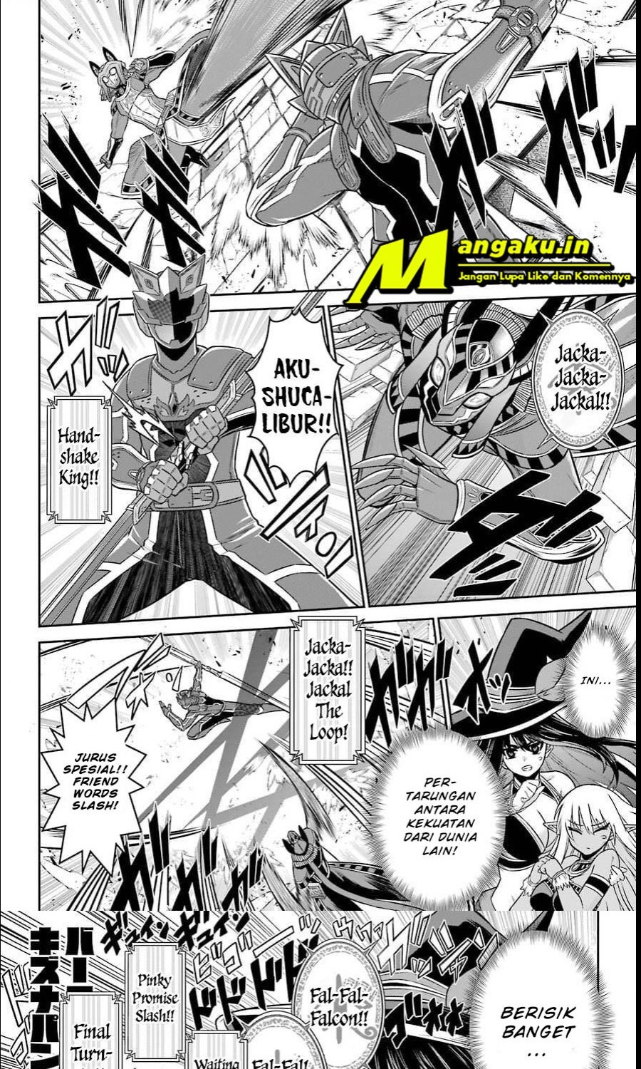The Red Ranger Becomes an Adventurer in Another World Chapter 12.1 Bahasa Indonesia