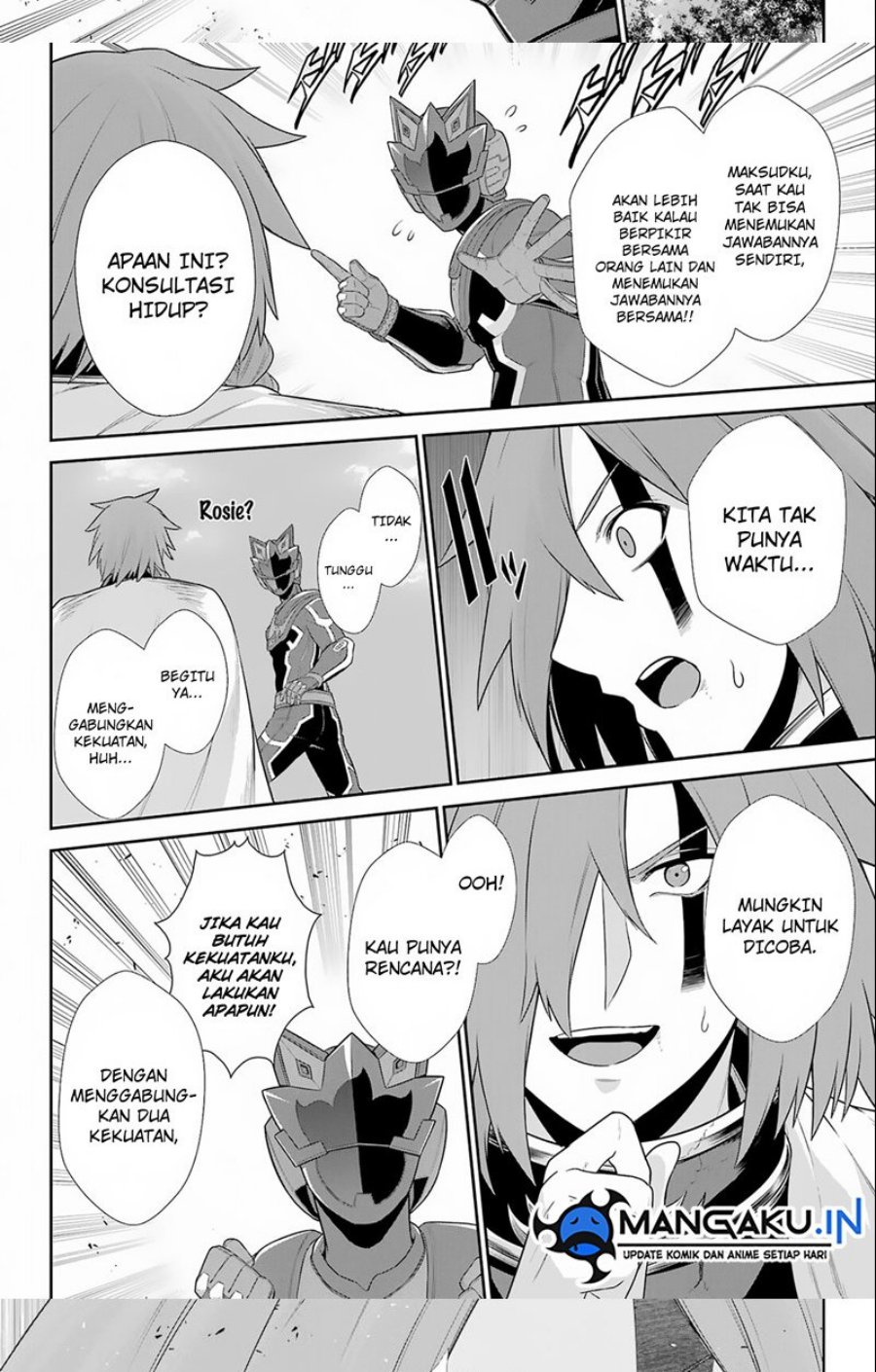 The Red Ranger Becomes an Adventurer in Another World Chapter 24.2 Bahasa Indonesia