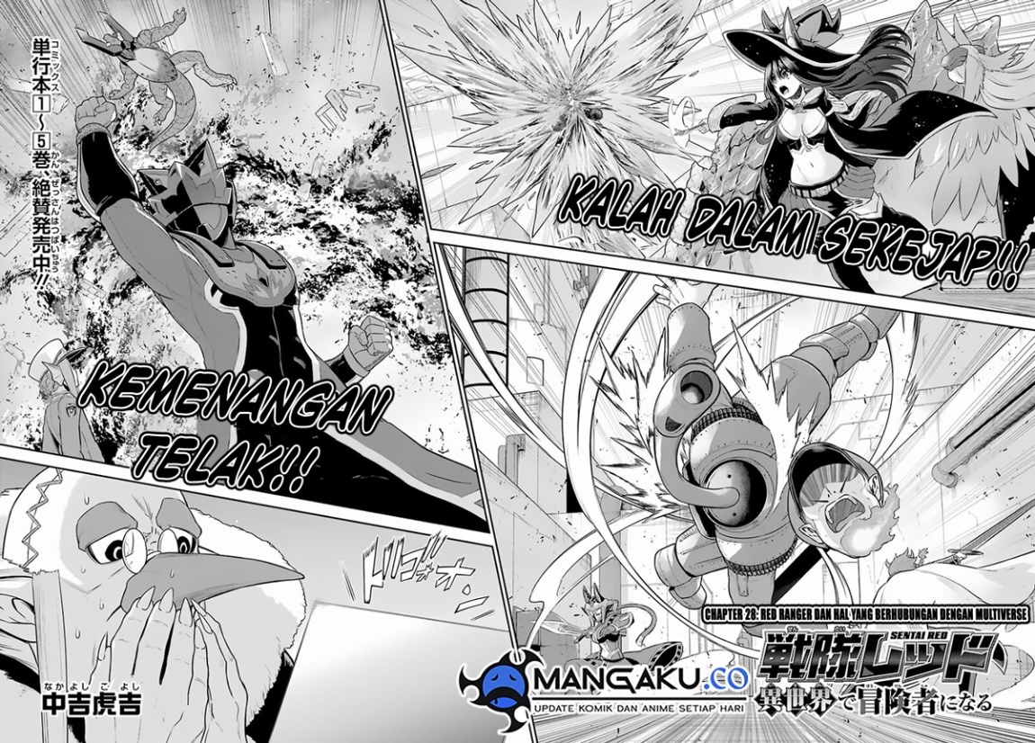 The Red Ranger Becomes an Adventurer in Another World Chapter 28.1 Bahasa Indonesia