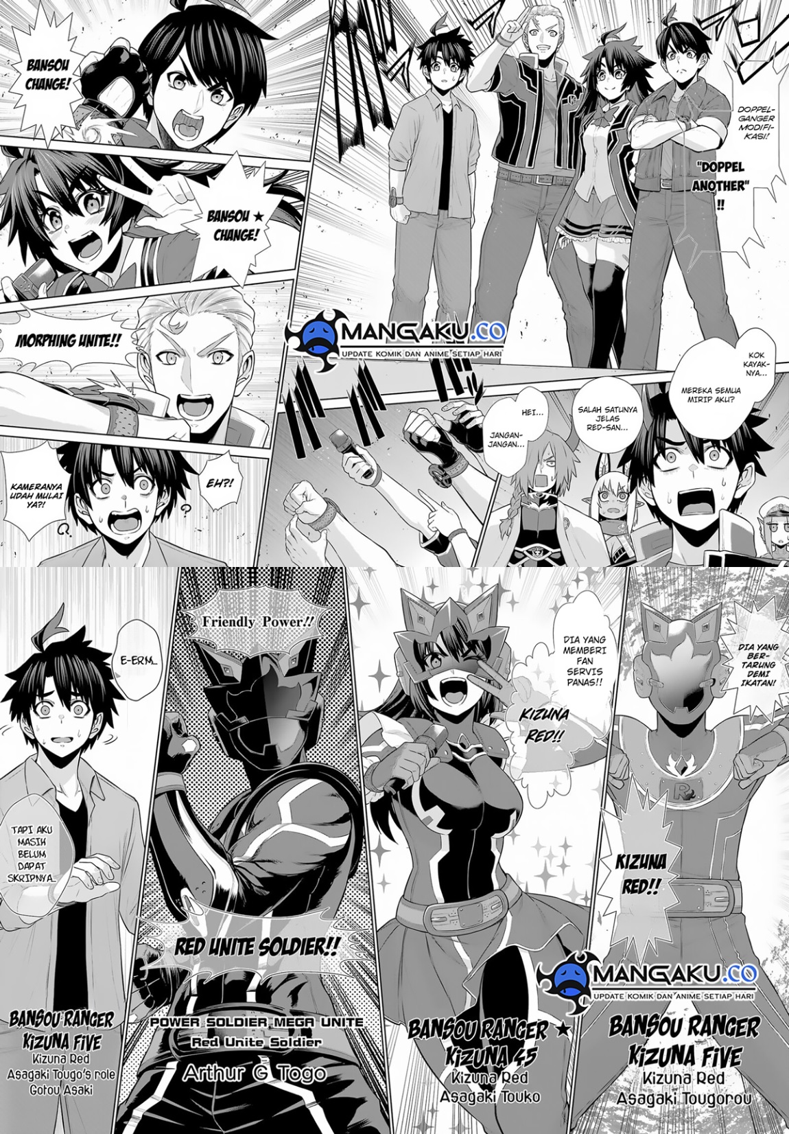 The Red Ranger Becomes an Adventurer in Another World Chapter 28.1 Bahasa Indonesia