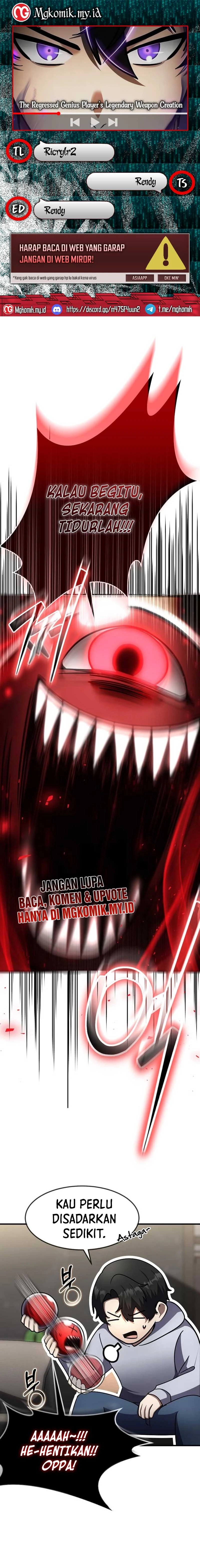 The Regressed Genius Player’s Legendary Weapon Creation chapter 55