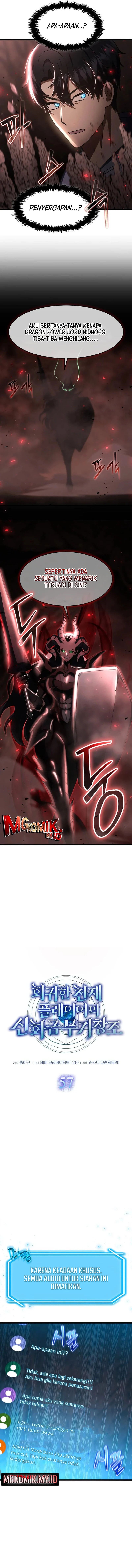The Regressed Genius Player’s Legendary Weapon Creation chapter 57