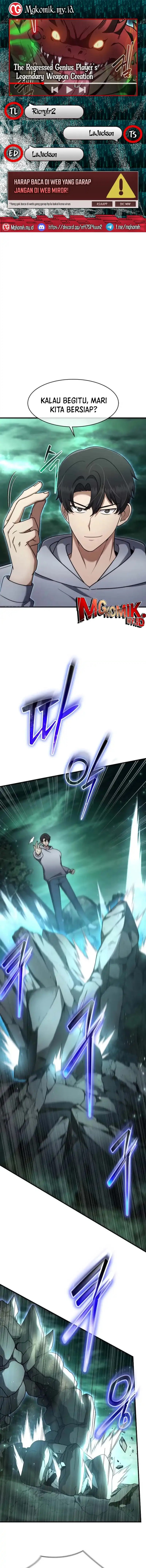 The Regressed Genius Player’s Legendary Weapon Creation chapter 68