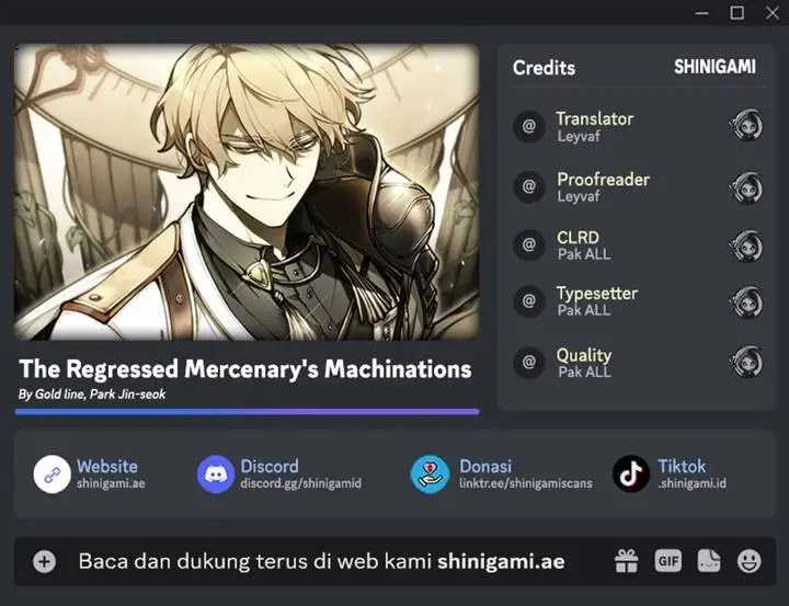 The Regressed Mercenary’s Machinations Chapter 36 Bahasa Indonesia