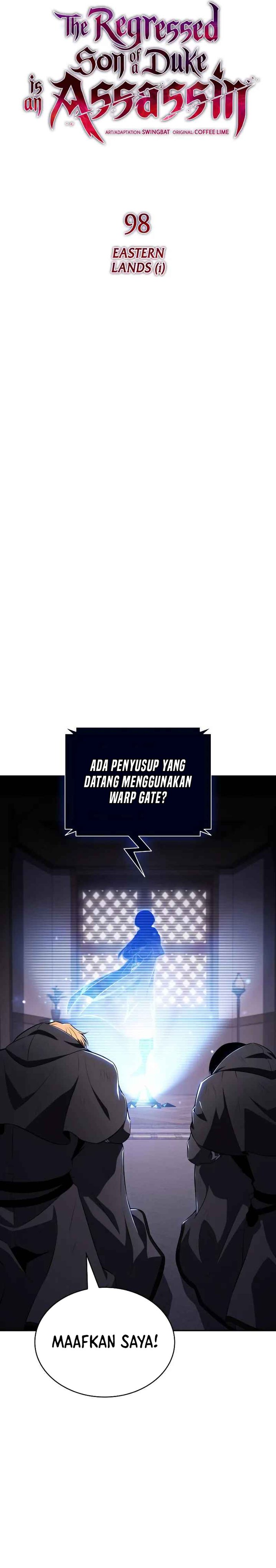The Regressed Son of a Duke is an Assassin Chapter 98 Bahasa Indonesia