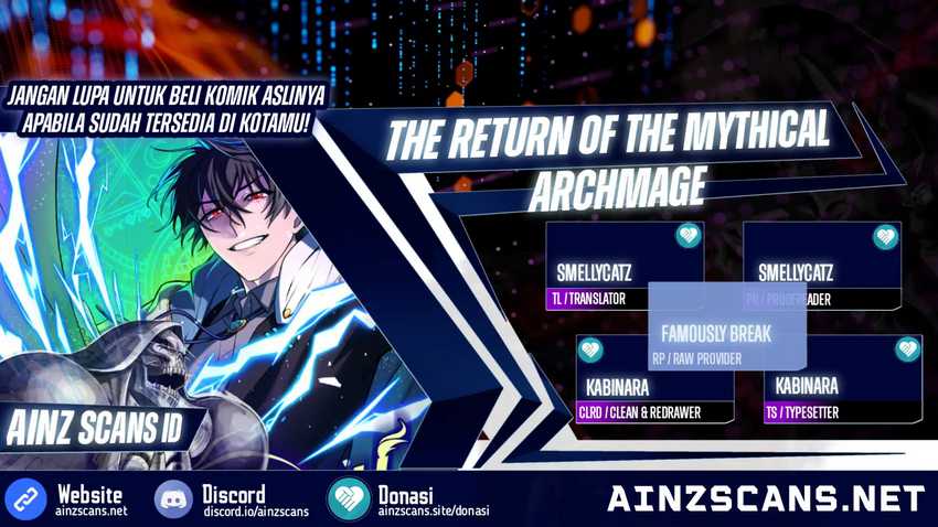 The Return of the Mythical Archmage Chapter 14 Bahasa Indonesia