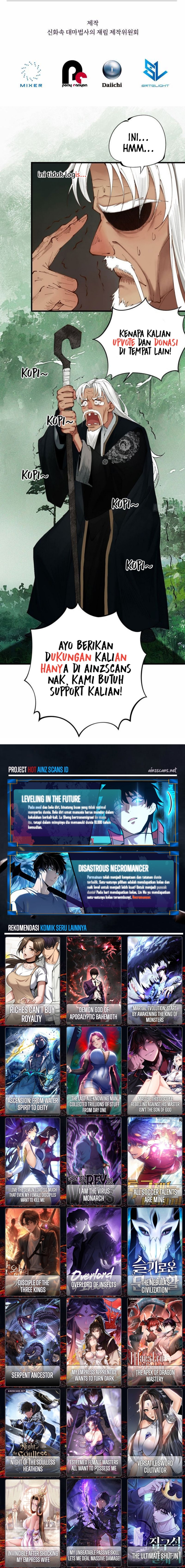 The Return of the Mythical Archmage Chapter 73 Bahasa Indonesia