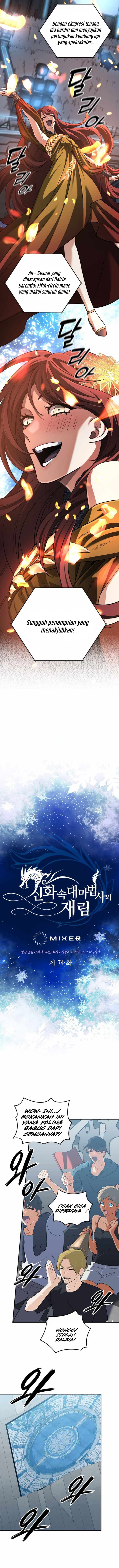 The Return of the Mythical Archmage Chapter 74 Bahasa Indonesia