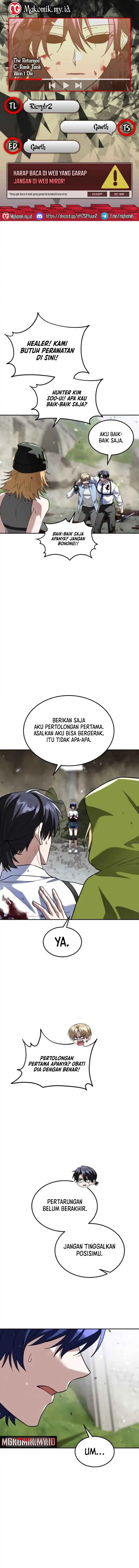 The Returned C-Rank Tank Won’t Die! Chapter 41 Bahasa Indonesia