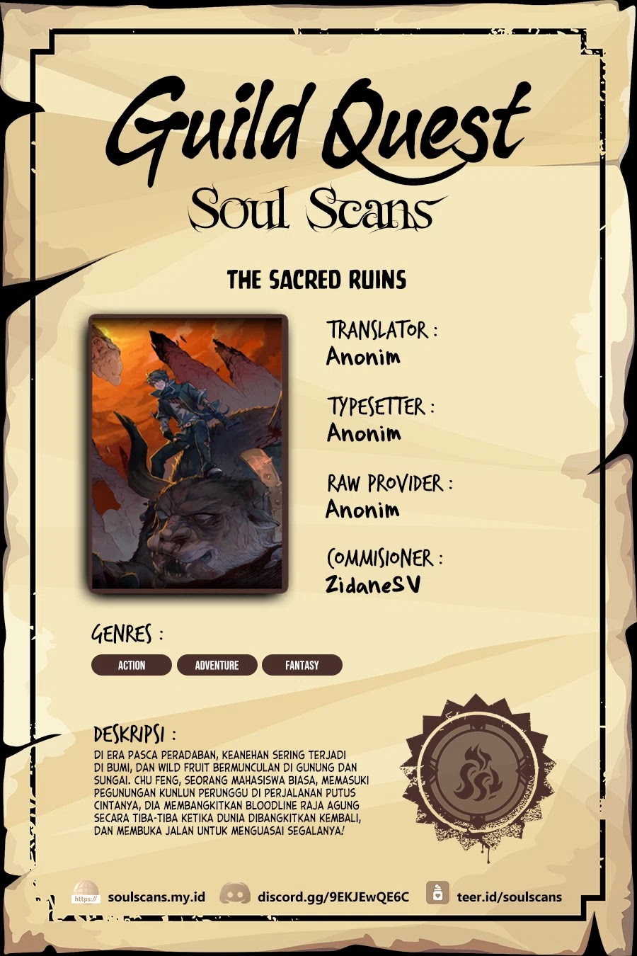 The Sacred Ruins Chapter 132 Bahasa Indonesia