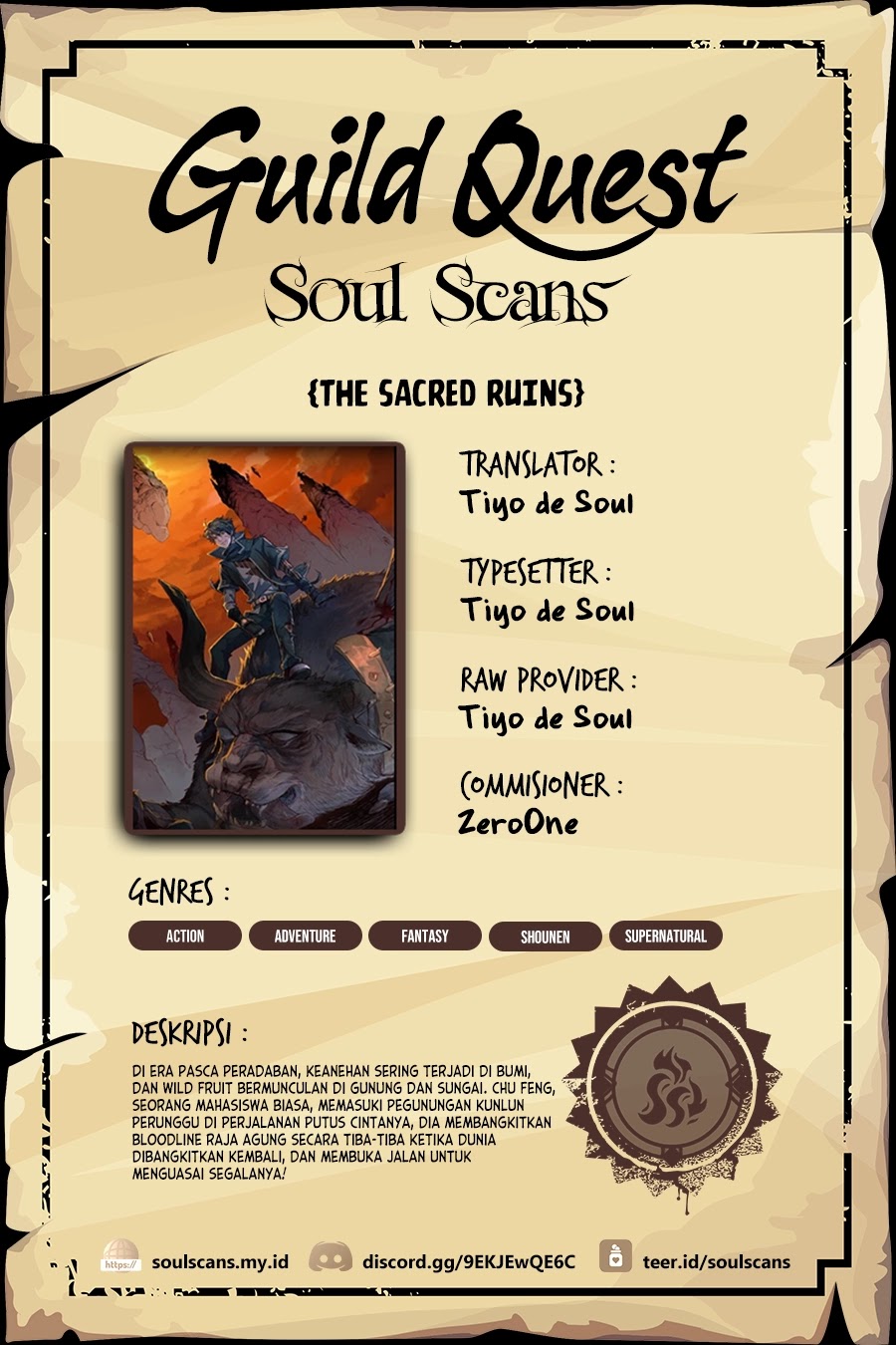 The Sacred Ruins Chapter 190 Bahasa Indonesia